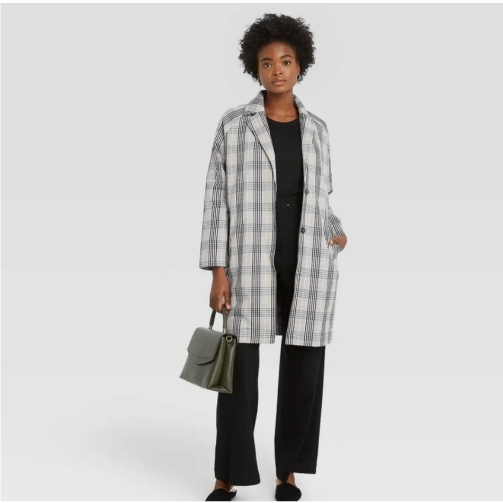 🆕 a new day menswear-style plaid overcoat - size XXL women
